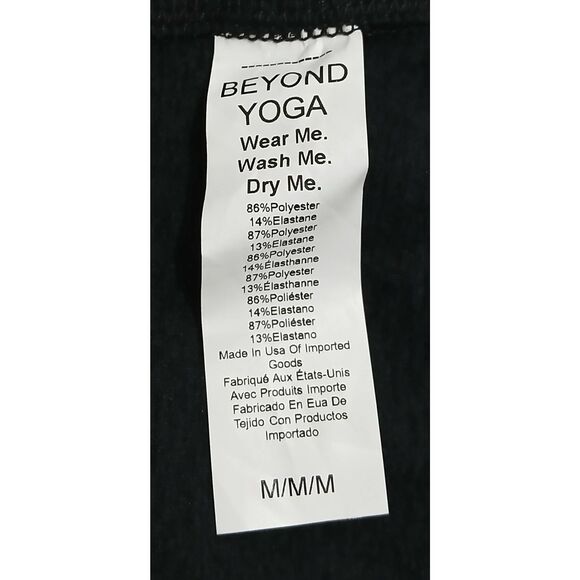 Beyond yoga womens medium high waisted velvet motion midi leggings black - Picture 9 of 11